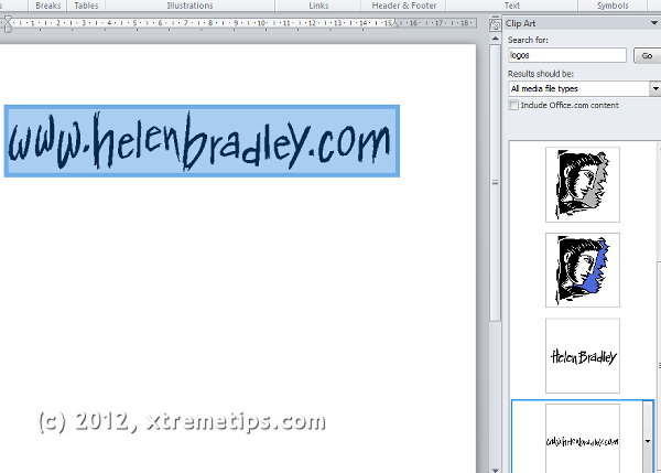 finding clipart in word 2010 - photo #18